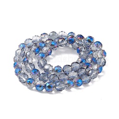 Transparentes perles de verre de galvanoplastie brins&nbsp;EGLA-F154-HR01