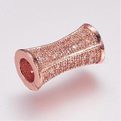 Perline zirconi micro pave  in ottone&nbsp;ZIRC-G087-29RG