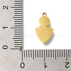 Ionenplattierung (IP) 304 Edelstahl manuelle Polieranhänger&nbsp;X-STAS-M059-07G-01