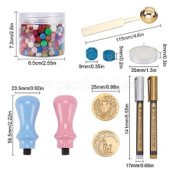 DIY Wachssiegelstempel-Set&nbsp;DIY-CP0003-71B