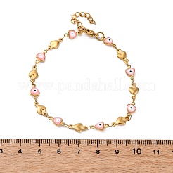 Ionenplattierung (IP) 304 Edelstahl-Gliederkettenarmbänder&nbsp;BJEW-P236-30G-04