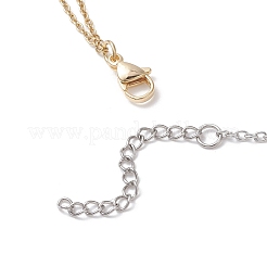 Collar doble con colgante de perlas de agua dulce cultivadas naturales&nbsp;NJEW-JN05682