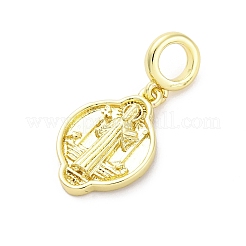 Europäische Saint-Anhänger aus Messing&nbsp;KK-D325-26G-02