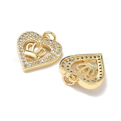 Pendentifs avec zircon cubiques à micro-pavés en laiton&nbsp;KK-Q068-51B-G