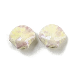 Perles de porcelaine faites à la main en forme de coquille&nbsp;X1-PORC-E022-01B