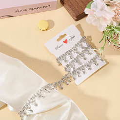 Blumen Kristallglas Strass Tassenketten&nbsp;DIY-GL0005-73