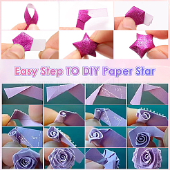 Carta di origami fortunata stella&nbsp;DIY-SC0027-38D