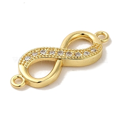 Gestellware Messing Micro Pave Zirkonia Verbinder&nbsp;KK-P267-23G-02