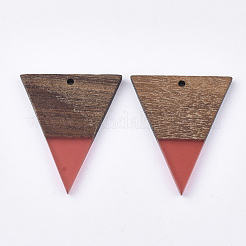 Pendenti in resina e legno di noce&nbsp;RESI-T035-06