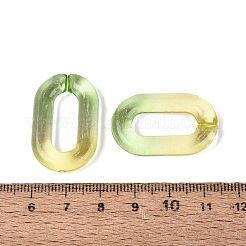 Anneaux de liaison en acrylique transparent bicolore&nbsp;OACR-S036-006A-N05