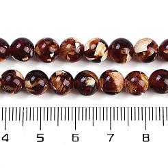 Fili di perle di ambra sintetica&nbsp;G-M199-02B