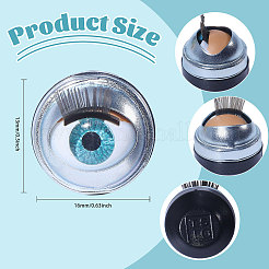 10 Paar blinkende Bastelaugen aus Eisen und Kunststoff&nbsp;DIY-GL0005-20A