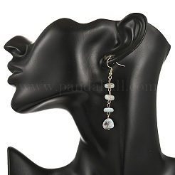 Ohrhänger aus natürlichem Larimar&nbsp;EJEW-JE07529