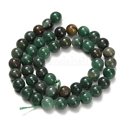 Natürliche afrikanische Jade Perlen Stränge&nbsp;G-F820-K02-8mm