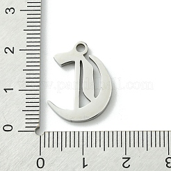 Pendentifs en acier inoxydable 201 anti-ternissement&nbsp;STAS-B055-01P-C