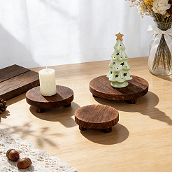 3 présentoir rond en bois&nbsp;AJEW-WH0410-252