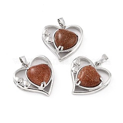 Pendentifs en pierre précieuse naturelle & synthétique&nbsp;G-C236-01-P-RS