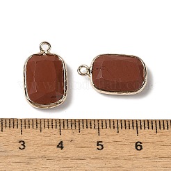 Natürlicher roter Jaspis facettiert Anhänger&nbsp;G-Q169-06G-04