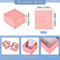 Cajas de regalo de joyería de papel rectangular&nbsp;CON-TAC0010-91D