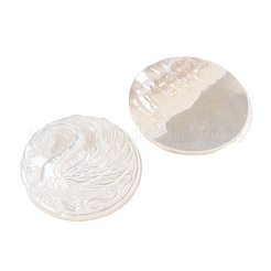 Cabochon delle coperture bianche naturali&nbsp;SSHEL-C012-10