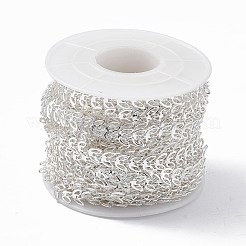 Chaînes à maillons de feuilles évidées en laiton faites à la main&nbsp;CHC-F015-02S