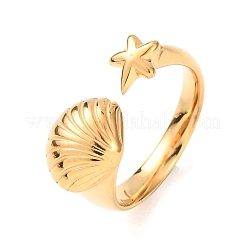 Offene Manschettenringe aus Edelstahl 304&nbsp;RJEW-E302-01G