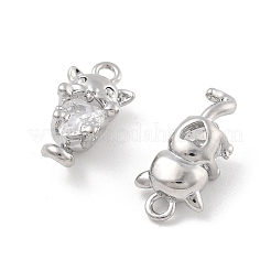 Ottone micro spianare pendenti zirconi&nbsp;KK-D283-16P