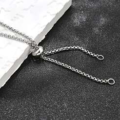 Collares deslizantes de acero inoxidable 304 ajustables que no se deslustran&nbsp;X-NJEW-L156-003P