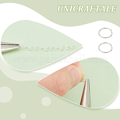 150 Stück 925 offene Biegeringe aus Sterlingsilber&nbsp;STER-UN0001-01