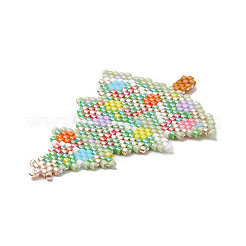 Perles de rocailles à motif de métier à tisser japonais Miyuki faites à la main&nbsp;PALLOY-MZ00111