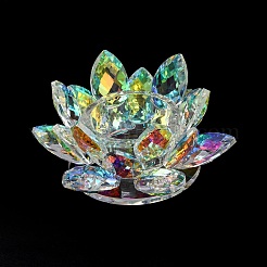 Blumen-Kerzenhalterformen aus natürlichem Quarzkristall&nbsp;AJEW-H154-02B