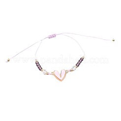 12 Stück Emaille-Herzgliederarmbänder aus Legierung&nbsp;FS-WGC54A2-01