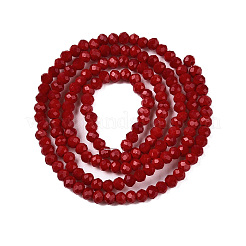 Opaque couleur unie imitation jade perles de verre brins&nbsp;LS-EGLA-A044-P2mm-D02