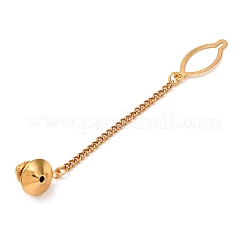 Pinza de corbata de latón con cadena de hierro&nbsp;KK-CBA78E7-01G