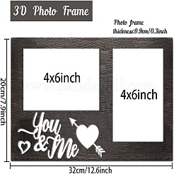 MDF-Doppelbilderrahmen&nbsp;AJEW-WH0424-007