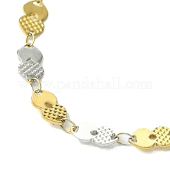Ionenplattierung (IP) 304 Edelstahl Boston Link Kette Halsketten für Frauen&nbsp;NJEW-A021-02GP