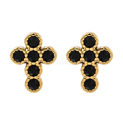 Orecchini a bottone in acciaio inossidabile 304&nbsp;EJEW-F361-19G
