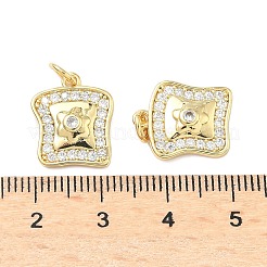 Colgante micropavé cubic zirconia de latón&nbsp;KK-C156-10G
