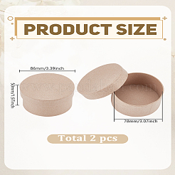 Geschenk-Aufbewahrungsboxen aus Kraftpapier mit Deckel&nbsp;CON-WH0110-53