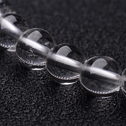 Bracelets extensibles en perles rondes de cristal naturel&nbsp;BJEW-F202-07