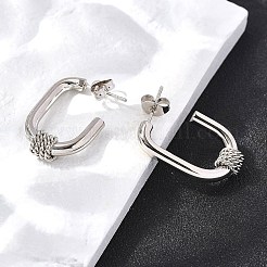 Boucles d'oreilles à tige en acier inoxydable 201&nbsp;EJEW-Q026-10P