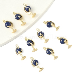 10pcs pendentifs en émail en alliage plaqué or clair&nbsp;ENAM-FS0003-10