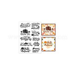 Klarsichtstempel aus PVC-Kunststoff&nbsp;DIY-WH0631-0379