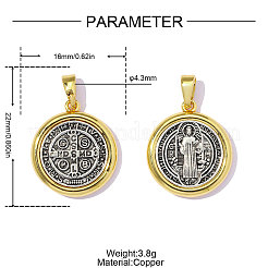 Pendentifs en laiton&nbsp;KK-OY001-36G