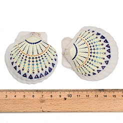 Grandi ciondoli in conchiglia naturale stampata&nbsp;SH-CBA93AD-19G