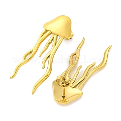 Pendientes de medusa de acero inoxidable 304 con revestimiento iónico (IP)&nbsp;EJEW-D281-29G