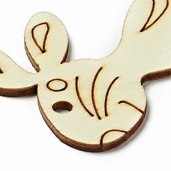 Gros ornements de pâques en bois naturel inachevé&nbsp;WOOD-G010-01D