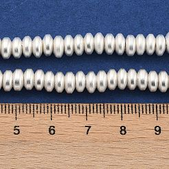 Fili di perline di ematite sintetica non magnetica elettrolitica&nbsp;G-U003-11B