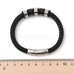 Geflochtenen Lederband Armbänder für Männer&nbsp;BJEW-Z081-11P-01