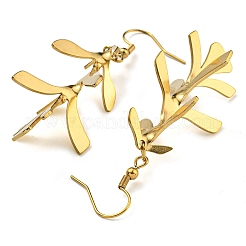 Orecchini in acciaio inossidabile 304 con placcatura ionica (ip) per donna&nbsp;EJEW-E304-12G